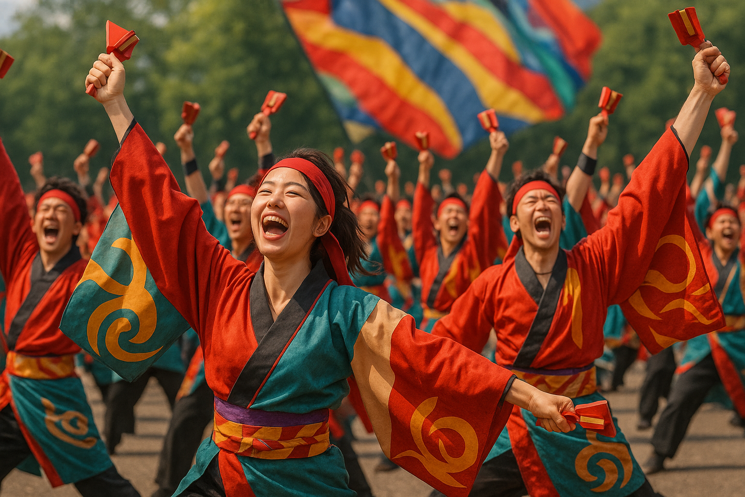 よさこい祭りの様子